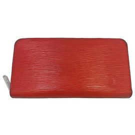 Louis Vuitton Epi Long Bi-Fold Wallet Red