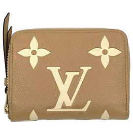 Louis Vuitton Monogram Empreinte Bi-fold Wallet Brown