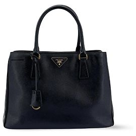 Prada Lux Open Saffiano Leather Medium Black