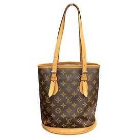 Louis Vuitton Bucket PM Tote Bag Brown