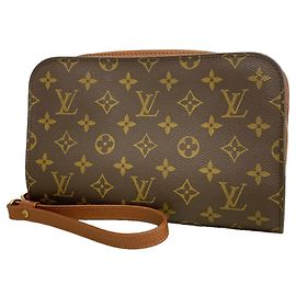 Sac pochette Louis Vuitton Monogram Orsay Marron