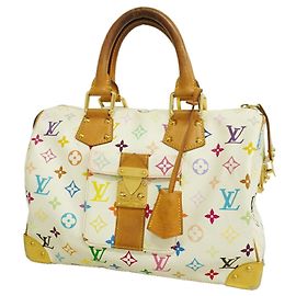 Bolsa Louis Vuitton Monogram Multicolore Speedy 30 Branco