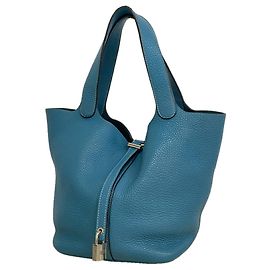 Hermès Hermes Picotin Lock MM Handbag Blue