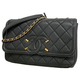 Bolso de Hombro Chanel Negro Negro