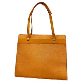 Borsa Tote Louis Vuitton Epi Croisette PM in Mandarin Grigio