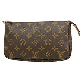 Borsa Louis Vuitton Monogram Pochette Accessoires Marrone