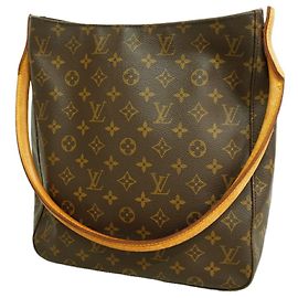 Bolsa de Ombro Louis Vuitton Monogram Looping GM Marrom