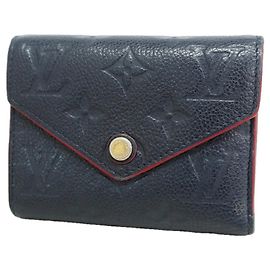 Louis Vuitton Tri-fold Geldbörse in Marine Rouge Rot