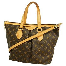 Saco Tote Louis Vuitton Monogram Palermo PM Marrom