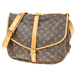 Louis Vuitton Saumur Monogram Canvas 35 Brown