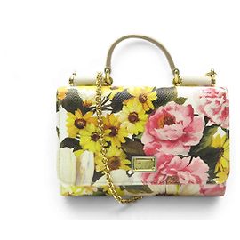 NEW DOLCE & GABBANA SICILY VON HANDBAG WALLET ON CHAIN SHOULDER STRAP Multiple colors