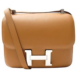 Hermès NUOVO BORSA HERMES CONSTANCE 24 2020 IN PELLE CLEMENCE GOLD BORSA A TRACCOLLA Cammello