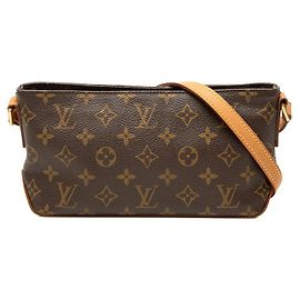 Louis Vuitton Monogram Trotter Crossbody Bag M51240 Marrom
