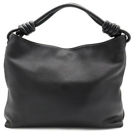 Borsa a spalla Loewe Flamenco Hobo Small Nero