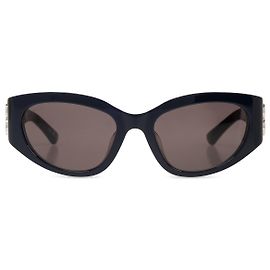 Balenciaga Blue Acetate Round Sunglasses Blue