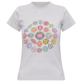 Balenciaga T-shirt com estampado colorido Cinza