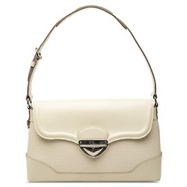 Borsa a tracolla Louis Vuitton Epi Bagatelle PM Bianco