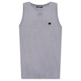 T-shirt sem mangas de algodão cinza Dolce & Gabbana Cinza
