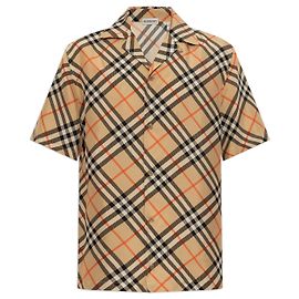 Burberry Camicia a scacchi Marrone Beige