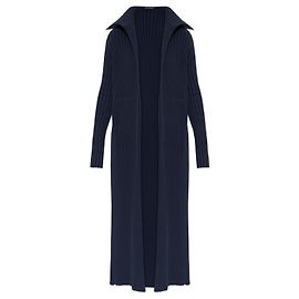 Balenciaga Cardigan long avec poches Bleu Bleu Marine