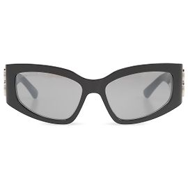Óculos de sol Balenciaga retangulares de acetato cinza Cinza