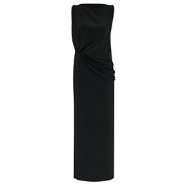 Jacquemus Peplo Longue Kleid Schwarz Schwarz