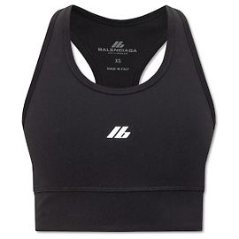 Top Crop sem mangas Balenciaga Preto