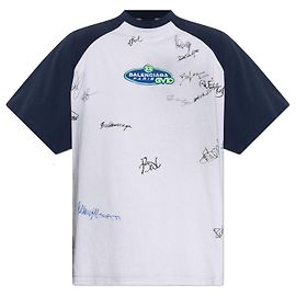 Camiseta Balenciaga gris de algodón con estampado Gris