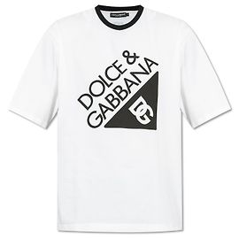 Dolce & Gabbana T-shirt com logótipo estampado Branco