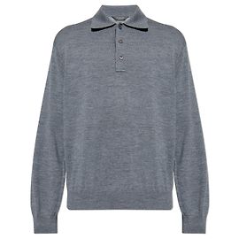 Balenciaga Woll Rollkragenpullover Grau Grau