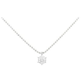 Autre Marque Colar de Diamantes Pt900 Pt850 Prata