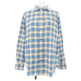 Autre Marque Yumi 908 Cotton Shirt Blue Yellow