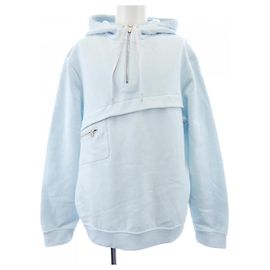 Hermès Hermes Oversized-Hoodie aus Baumwolle Blau