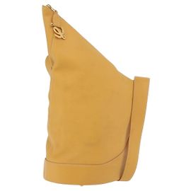 LOEWE Shoulder Bag Leather Beige Gold Other