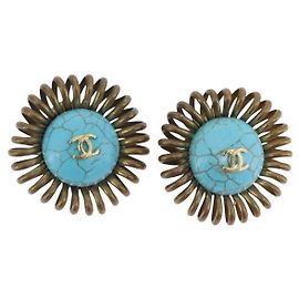CHANEL Boucles d'oreilles métal Doré CC Autre