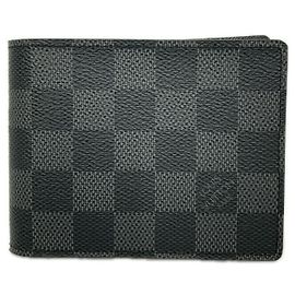 Portafoglio bi-fold Louis Vuitton Damier Graphite Marrone Nero