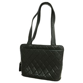 Chanel Matelassé Lambskin Tote Bag Black