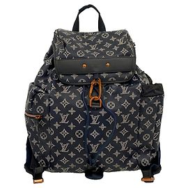 Louis Vuitton Monogram Ink Discovery Backpack Navy blue