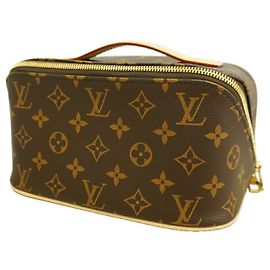 Bolso de mano Louis Vuitton Monogram Castaño