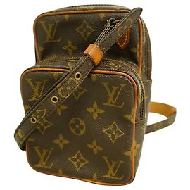 Borsa a tracolla Louis Vuitton Monogram Mini Amazon Marrone