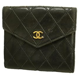 Portafoglio Chanel Bicolore in Lambskin Nero