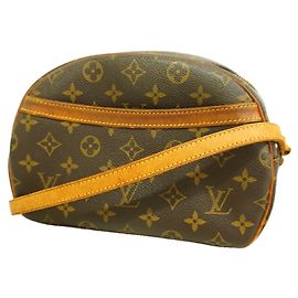 Bolso de hombro Louis Vuitton Monogram Blois Castaño