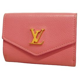 Louis Vuitton Portefeuille Lock Mini Tri-fold Wallet Pink