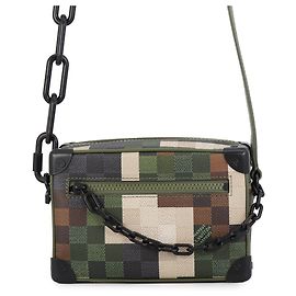 Louis Vuitton Damouflage Mini Soft Trunk Schultertasche Mehrfarben Grün