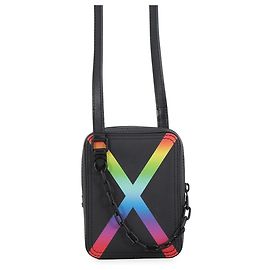 Louis Vuitton Taiga Danube Shoulder Bag Black