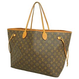 Sac cabas Louis Vuitton Monogram Neverfull GM Marron