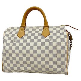 mala Louis Vuitton Damier Azur Speedy 30 Branco