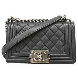 Bolsa de Ombro Chanel Boy Chain Preto