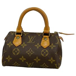 Borsa a mano Louis Vuitton Monogram Mini Speedy Marrone