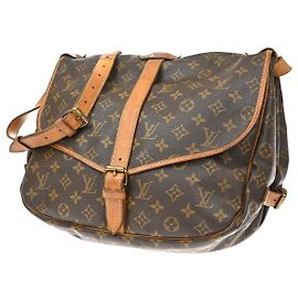 Louis Vuitton Saumur Monogram Canvas 35 Marrom